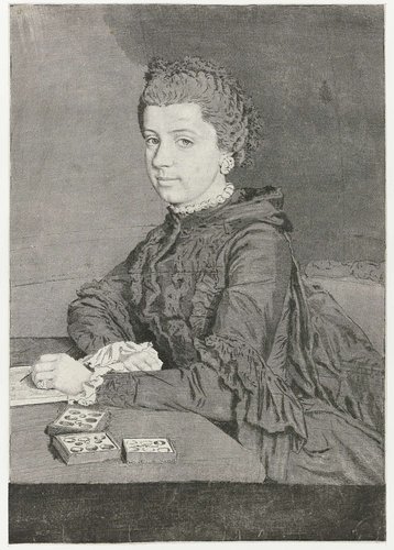 Portret van Maria Christina van Oostenrijk