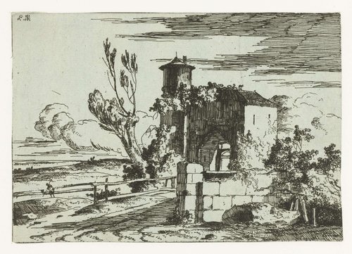Poortgebouw met ronde toren