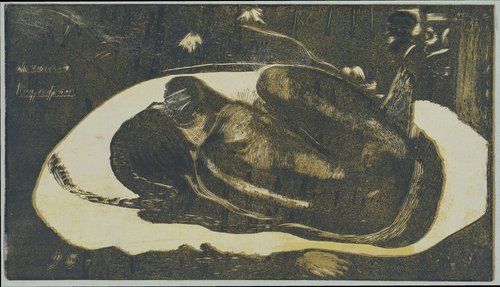 Bekeken door geesten van overledenen by Paul Gauguin
