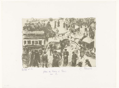 Place du Havre by Camille Jacob Pissarro