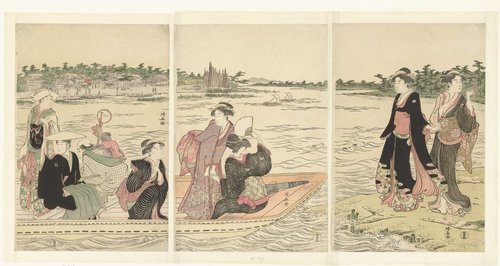 Veerboot op de rivier de Sumida