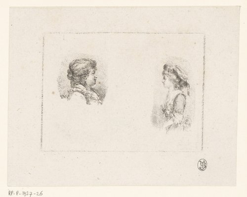Portret van de gezusters Anna en Celeste Coltellini