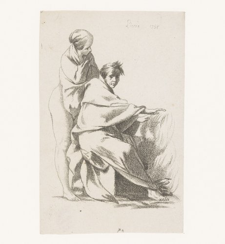 Man en vrouw bij een vuur