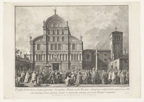 Templum D. Zachariae dictatum ingreditur Serenissimus Princeps in die Paschatis solemnissim (...)