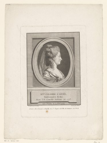 Portret van Mademoiselle Colombe L'Ainée