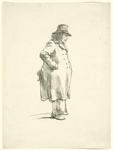 Portret van bedelaar Hendrik Delbroeck