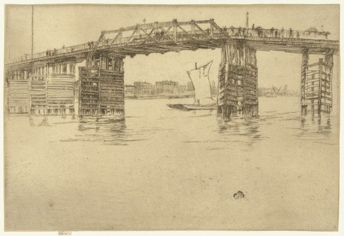 Old Battersea bridge by James Abbott McNeill Whistler