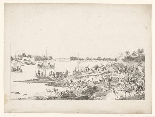 Passage du Pô, devant Plaiçance (...)