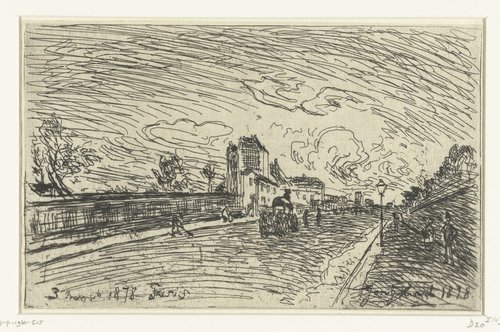 Uitgang van ziekenhuis Cochin (Faubourg Saint-Jacques, Parijs)