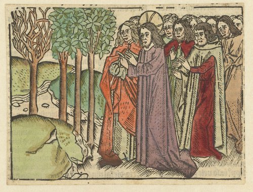 Christus vervloekt de vijgeboom