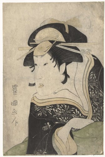 Busteportret van Segawa Kikunojo III