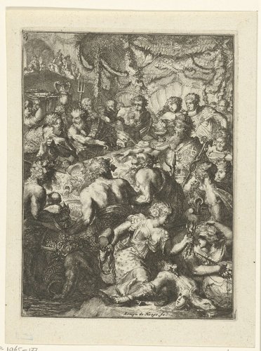 Titelprent van Boek 3 van De Ystroom (1671) van Antonides van der Goes by Romeyn de Hooghe