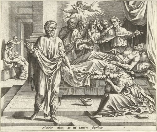 De geschiedenis van Lazarus en de rijke man