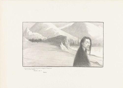 Hoofdpersonage Brand uit gelijknamig toneelstuk van Hendrik Ibsen wordt door bewoners gestenigd en uit dorp gejaagd