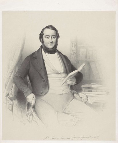 Portret van George Isaäc Bruce by Wilhelmus Cornelis Chimaer van Oudendorp
