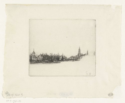 Gezicht op Amsterdam by Francis Seymour-Haden (Sir)