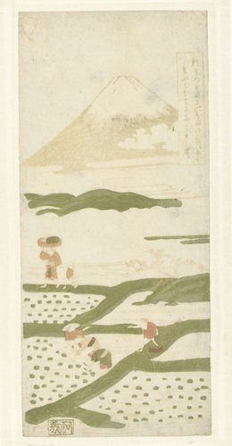 Rijstplanters by Suzuki Harunobu