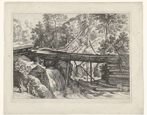 Italiaanse landschappen by Guilliam van Nieulandt (II)