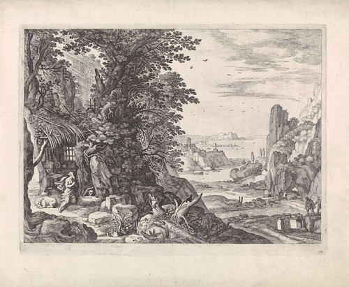 Landschap met de heilige Hieronymus