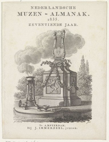 Titelpagina voor: Nederlandsche Muzen-Almanak 1835