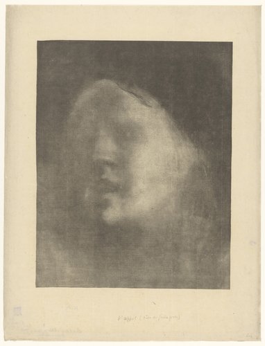 Gezicht van een sprekende jonge vrouw