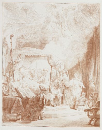 Het sterfbed van Maria by Rembrandt van Rijn