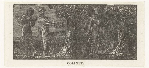 Illustrations of imitation of Eclogue I by William Blake