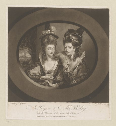 Mrs. Gwynne and Mrs. Bunbury, / in the characters of Merry Wives of Windsor