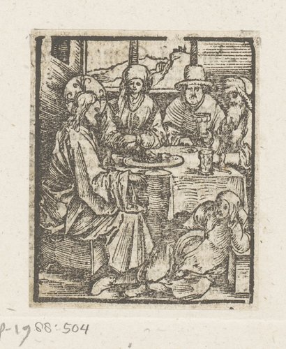 Christus geneest de waterzuchtige man by anonymous; anonymous