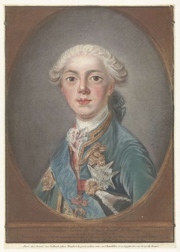Portret van Louis Stanislas Xavier de France by Louis Marin Bonnet