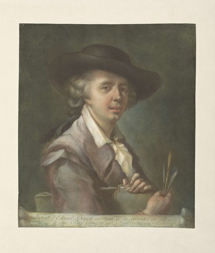 Portret van kunstenaar Edouard Gautier D'Agoty