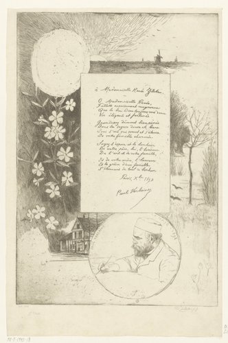 Gedicht aan Mademoiselle Renée Zilcken