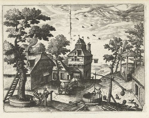 Landschappen, zeegezichten en fantasierijke stadsgezichten