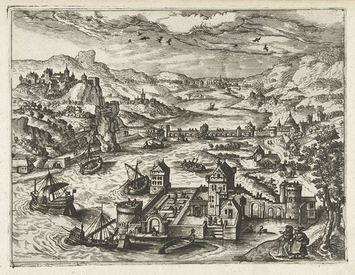 Landschappen, zeegezichten en fantasierijke stadsgezichten