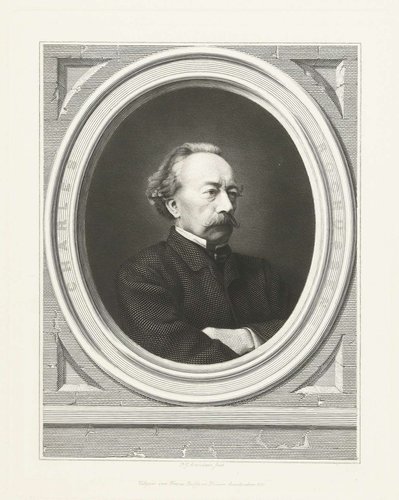 Portret van Charles Rochussen by Petrus Johannes Arendzen