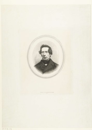 Portret van Johan Rudolf Thorbecke