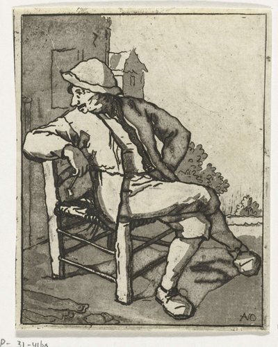 Zittende man