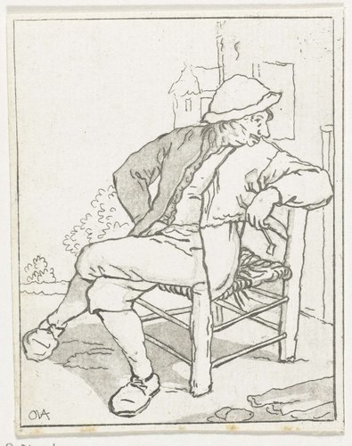 Zittende man