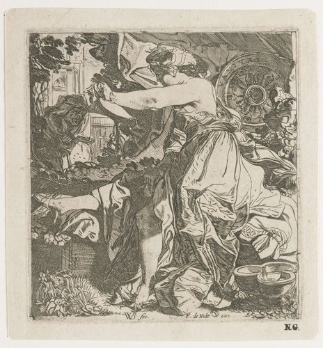 Bathseba leest de brief van David