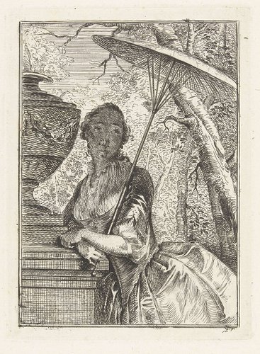 Vrouw met parasol