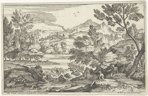 Landschap met waterval