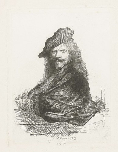 Portret van Rembrandt Harmensz. van Rijn