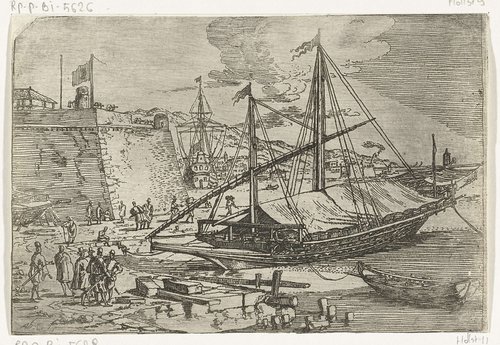 Gezichten van de haven van Messina