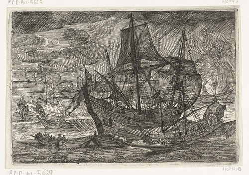 Galeien op zee