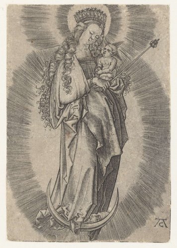 Madonna op de maansikkel.