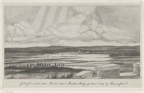 Landschap rond Amersfoort by Jacobus Ludovicus Cornet