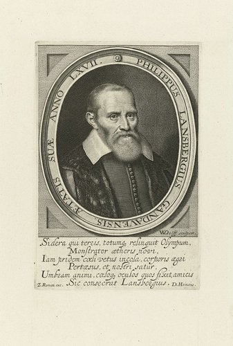 Portret van Johan Philip Lansberge op 67-jarige leeftijd by Willem Jacobsz Delff