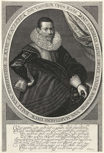 Portret van Cornelis Liens op 56-jarige leeftijd,