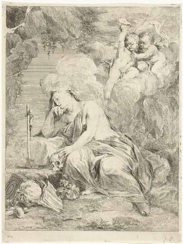 Maria Magdalena mediterend