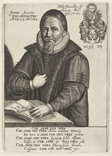Portret van theoloog Johannes Arcerius